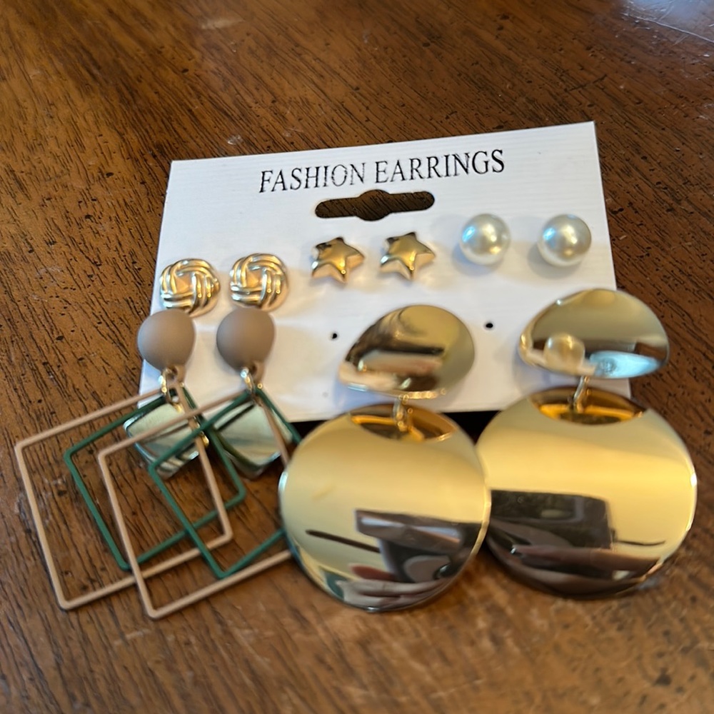 5pc Fashion Earring Set